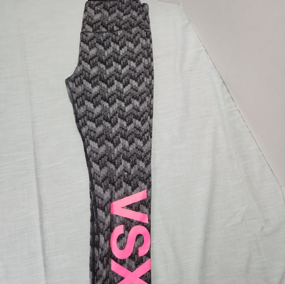 Victoria's Secret Black and Pink Leggings